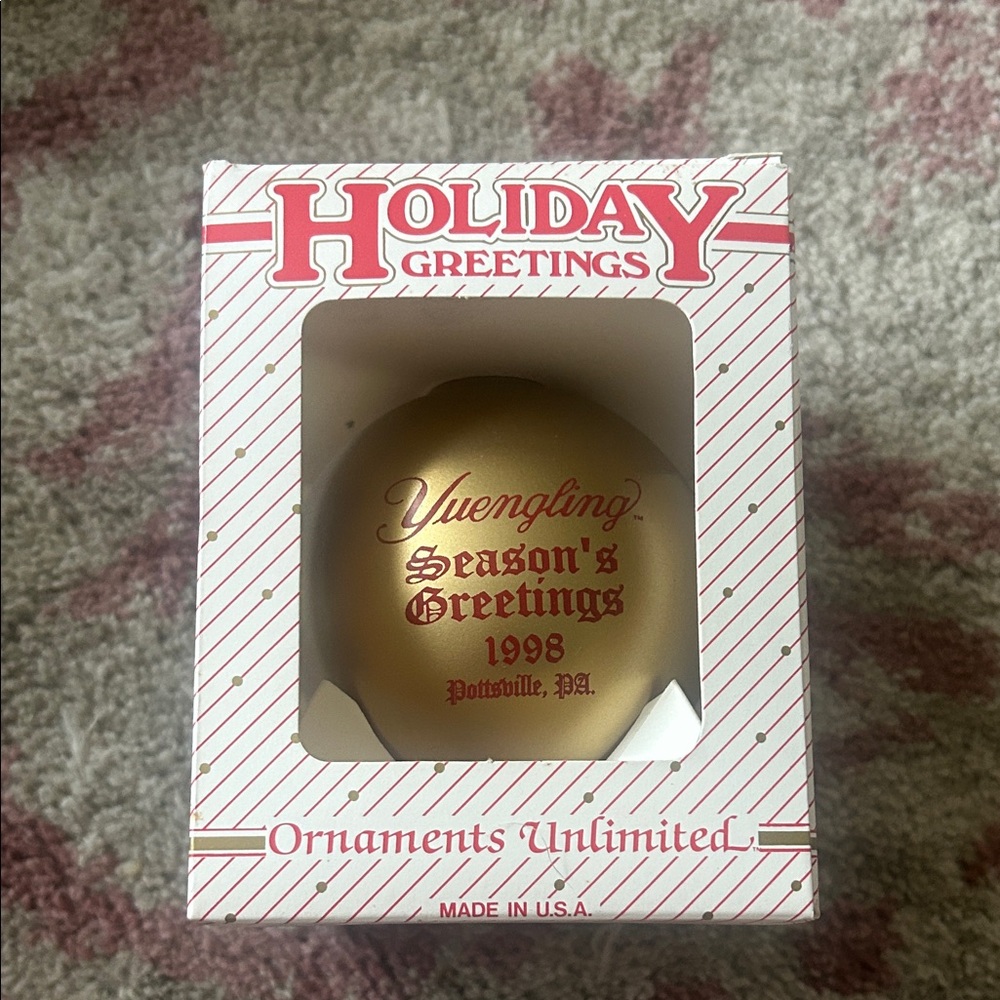 Gold Holiday Ornament